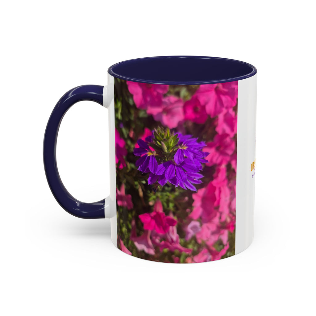 Floral Accent Coffee Mug — Upsundown Logo 11/15oz