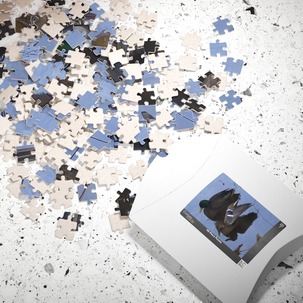 Nature-Inspired Puzzle: Tranquil Duck Duo (110, 252, 520, 1014-piece)