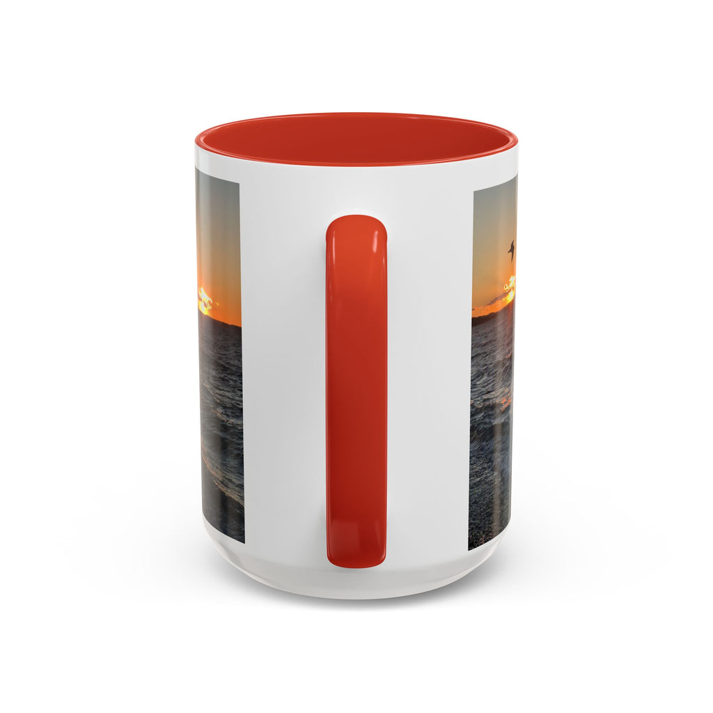 Sunset Vibes Coffee Mug – 11oz & 15oz with Inspirational 'Upsundown' Design