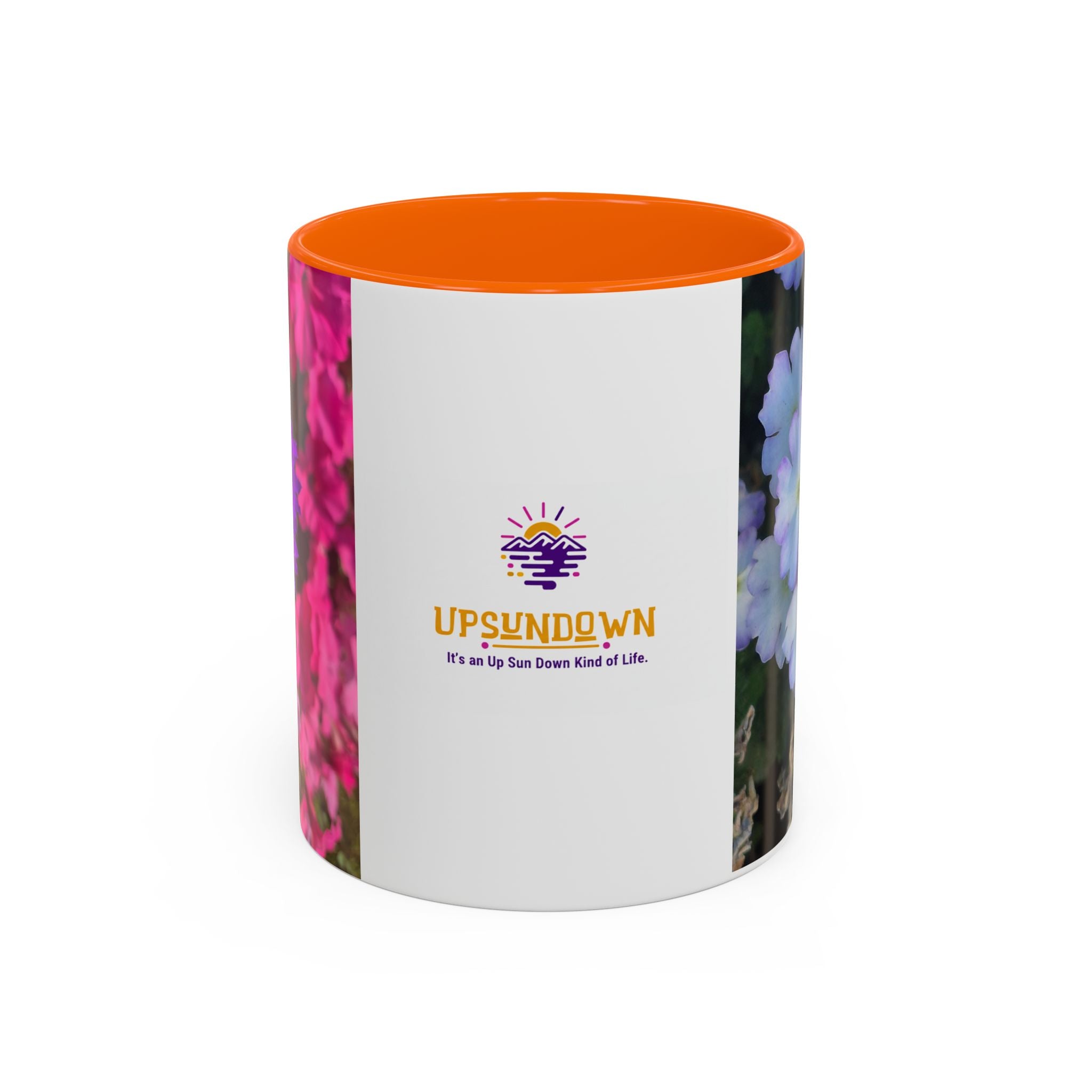 Floral Accent Coffee Mug — Upsundown Logo 11/15oz