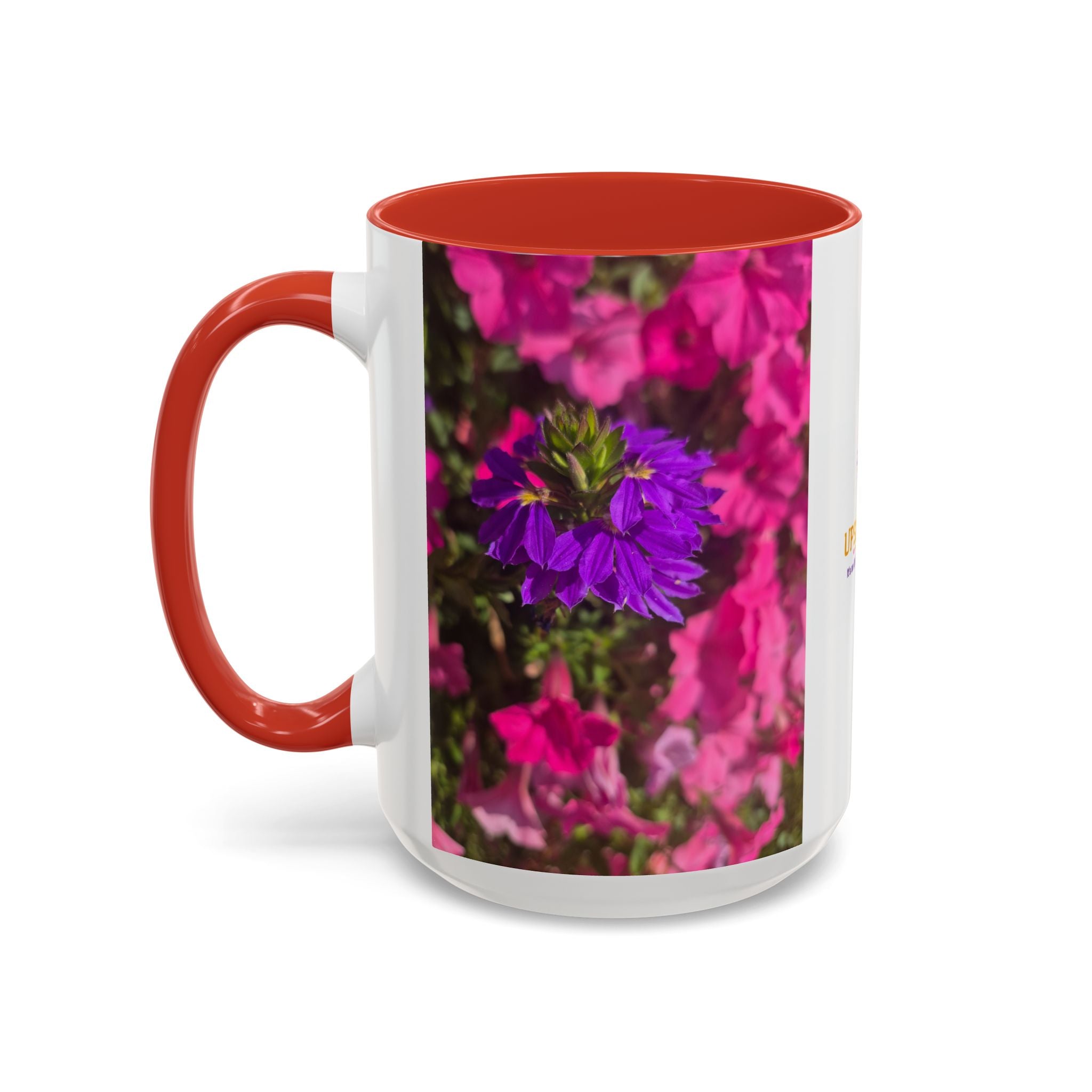 Floral Accent Coffee Mug — Upsundown Logo 11/15oz