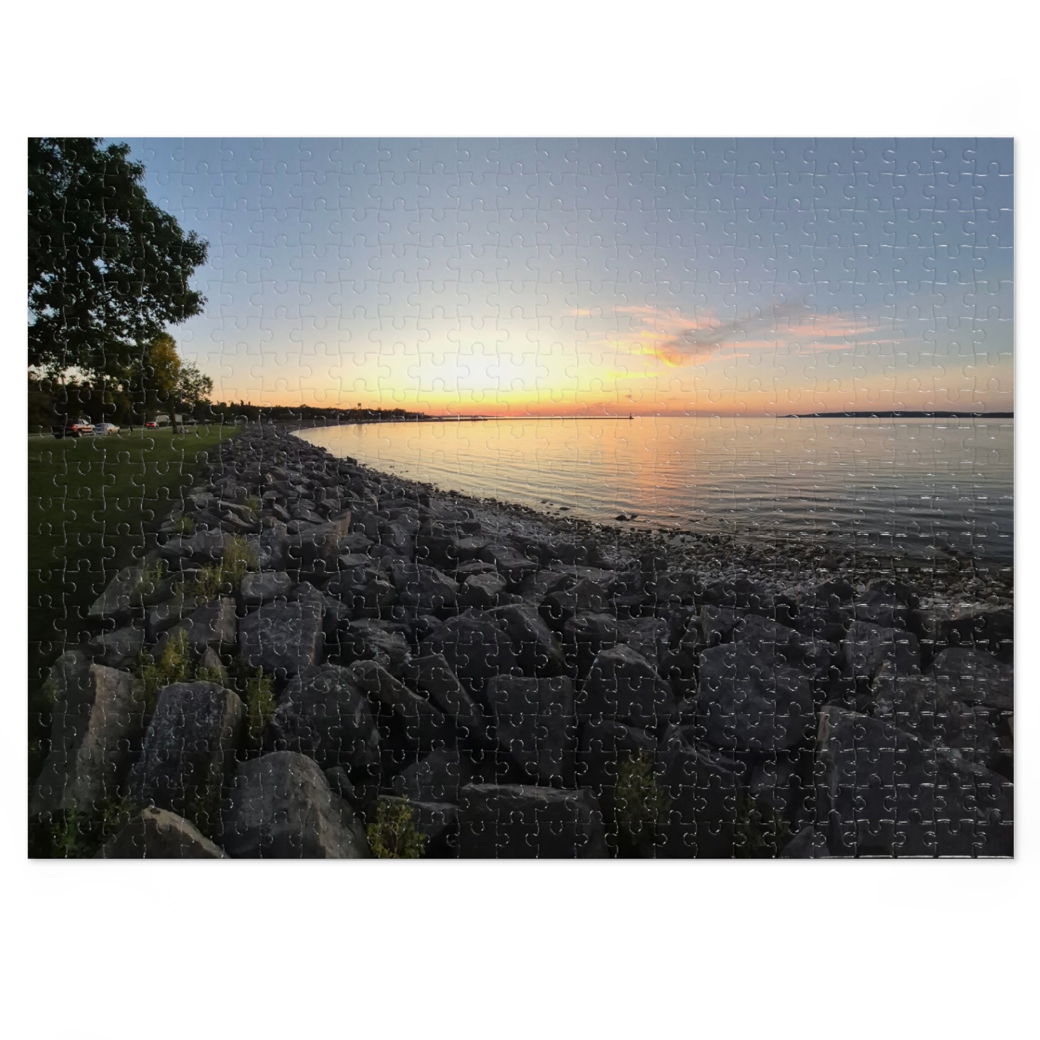 Scenic Sunset Jigsaw Puzzle with Tin – 500 Pieces