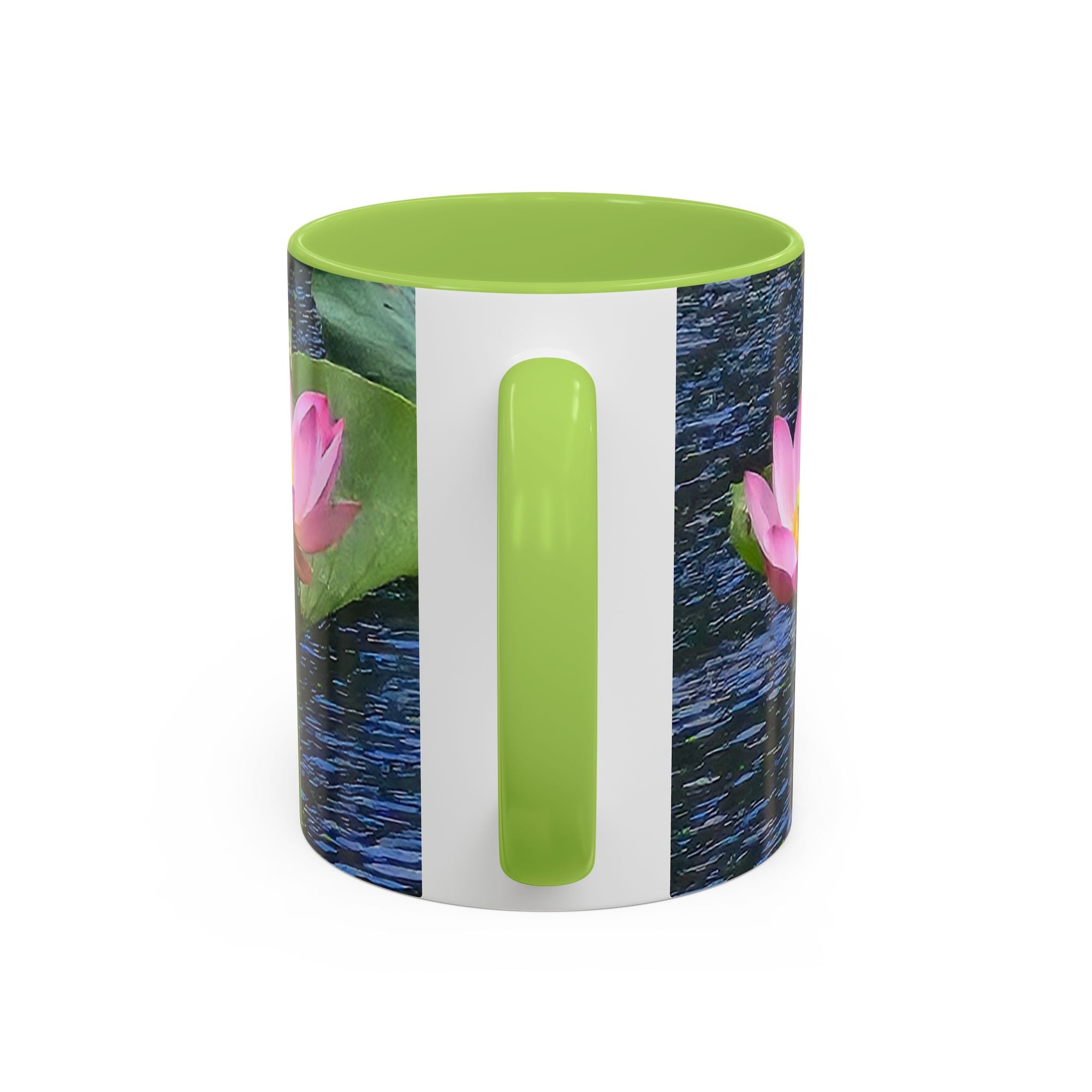 Lotus Water Garden Accent Coffee Mug — Upsundown Logo