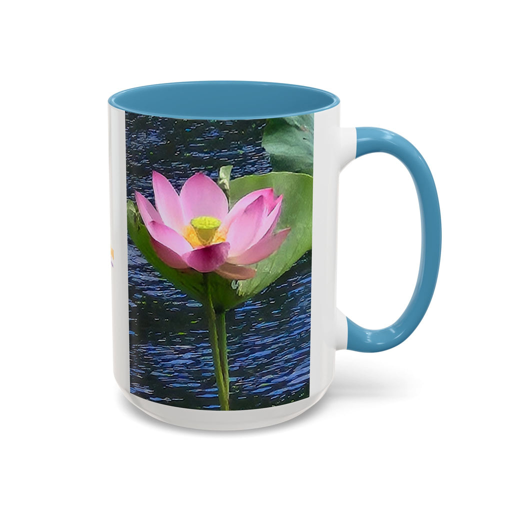 Lotus Water Garden Accent Coffee Mug — Upsundown Logo