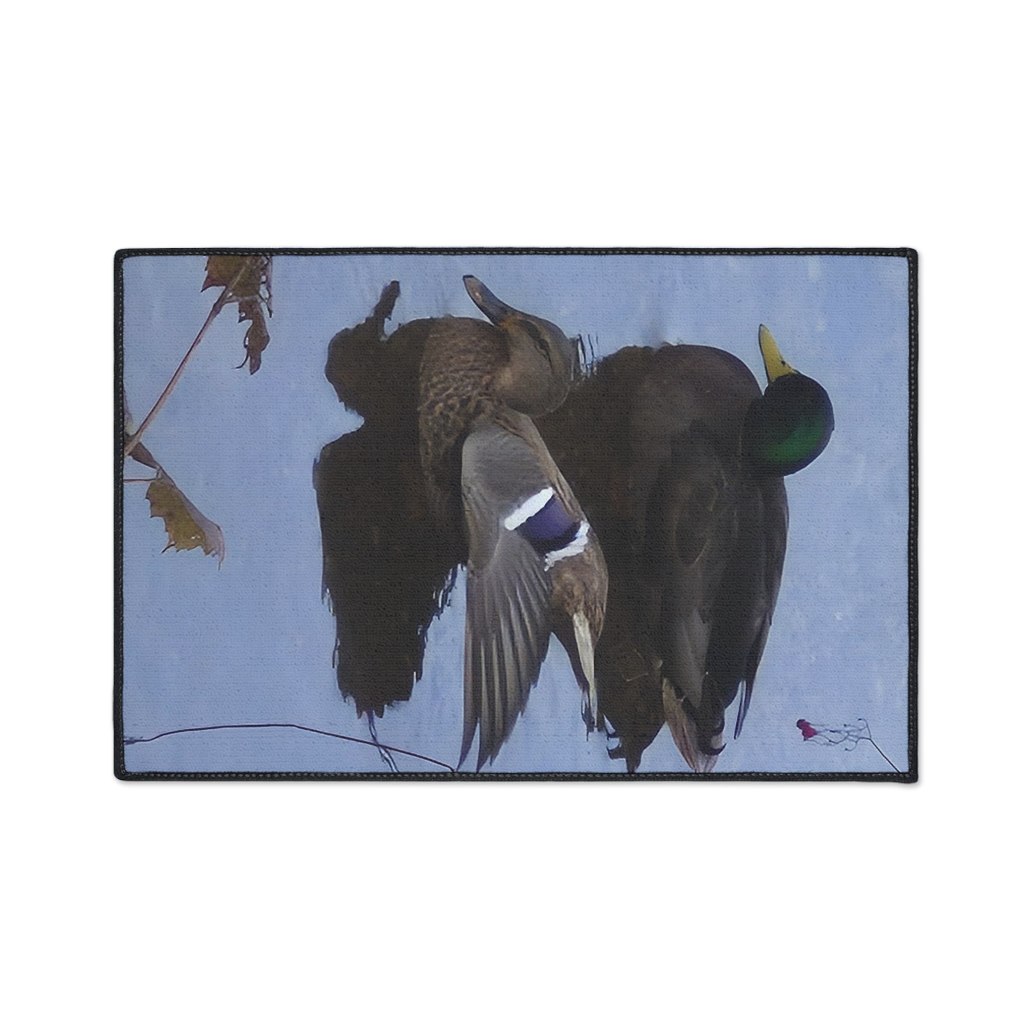 Duck Pond Heavy-Duty Floor Mat — Waterproof Entry Rug with Mallard Photo