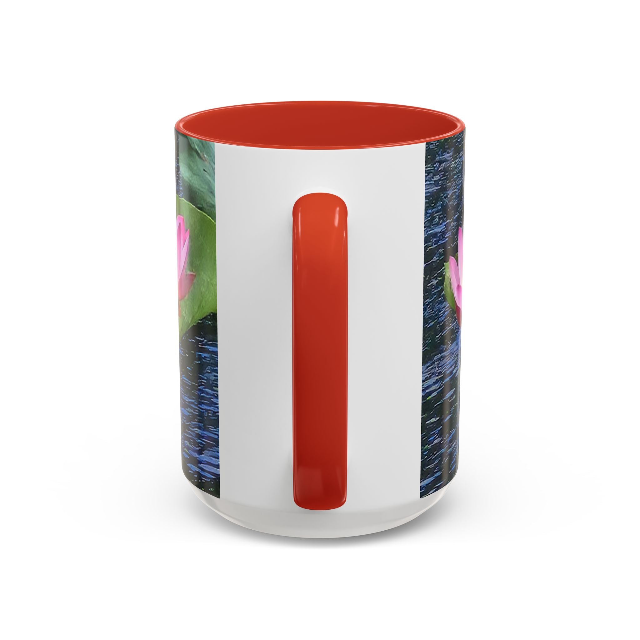 Lotus Water Garden Accent Coffee Mug — Upsundown Logo
