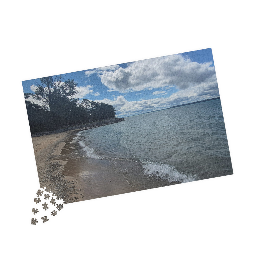 Beach Scene Puzzle (110, 252, 520, 1014-piece) - Relaxing Coastal Vibes for Family Fun