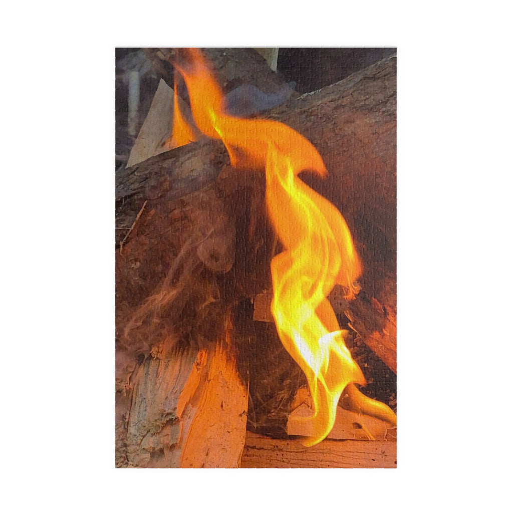Fire-Themed Puzzle - 110/252/520/1014 Pieces - Perfect for Family Game Night
