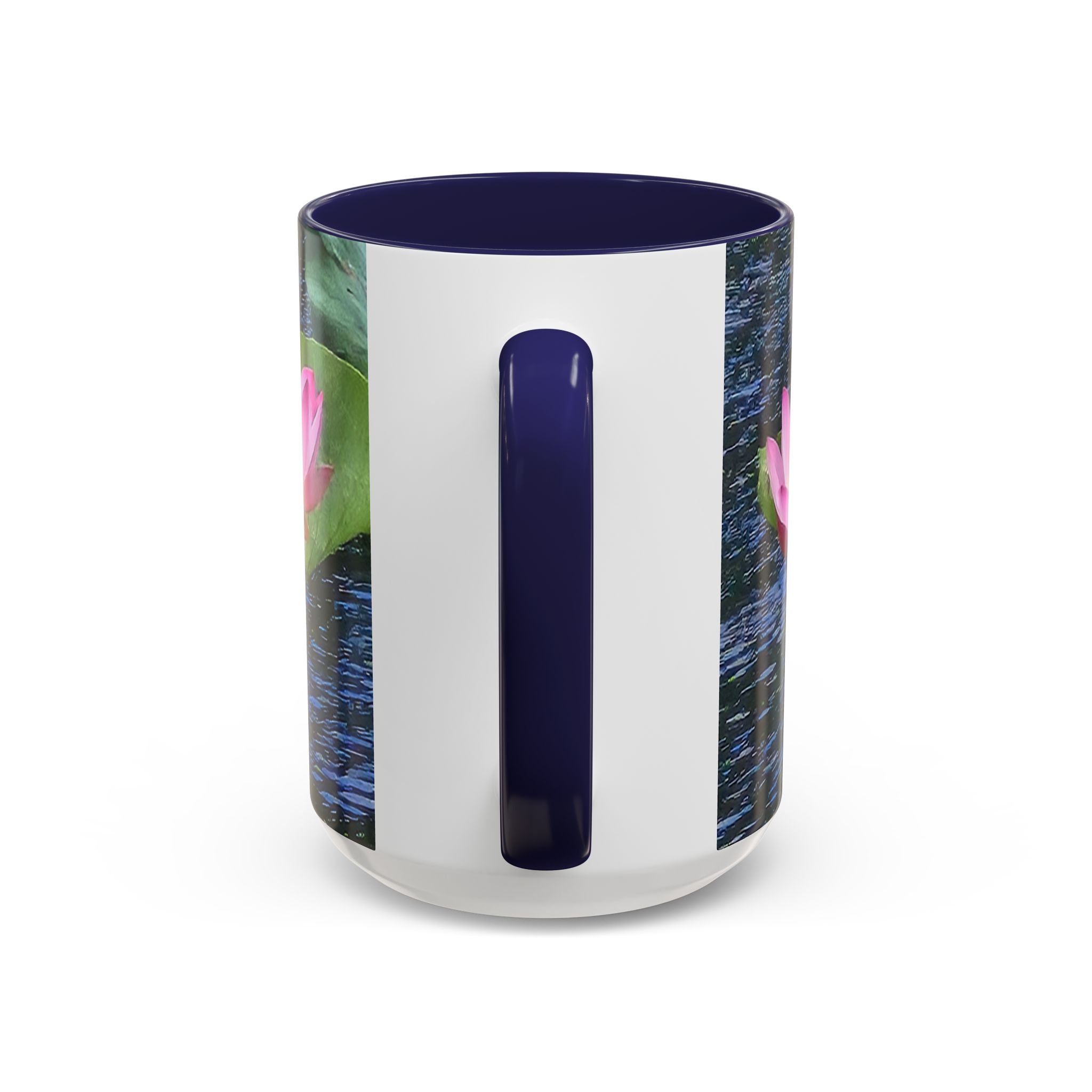 Lotus Water Garden Accent Coffee Mug — Upsundown Logo