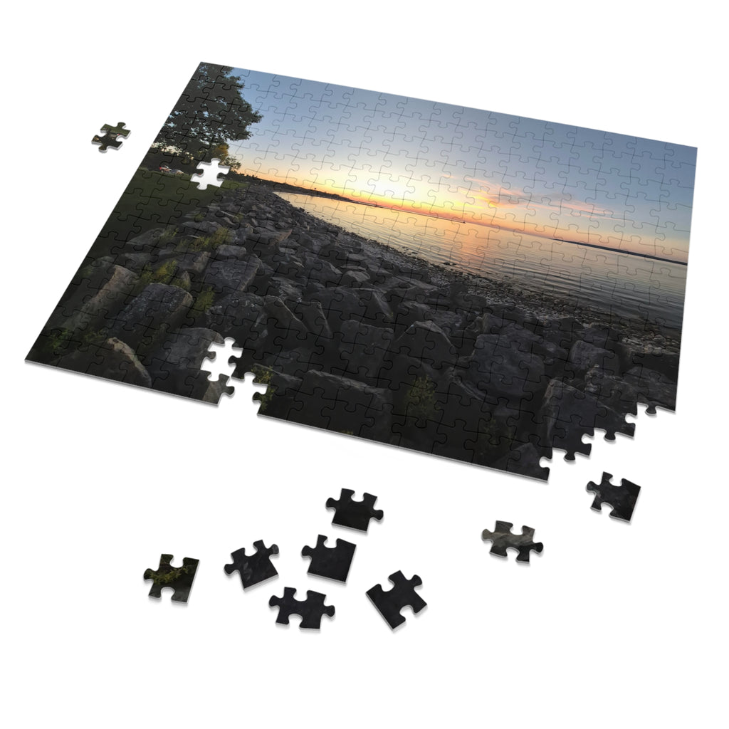 Scenic Sunset Jigsaw Puzzle with Tin – 500 Pieces