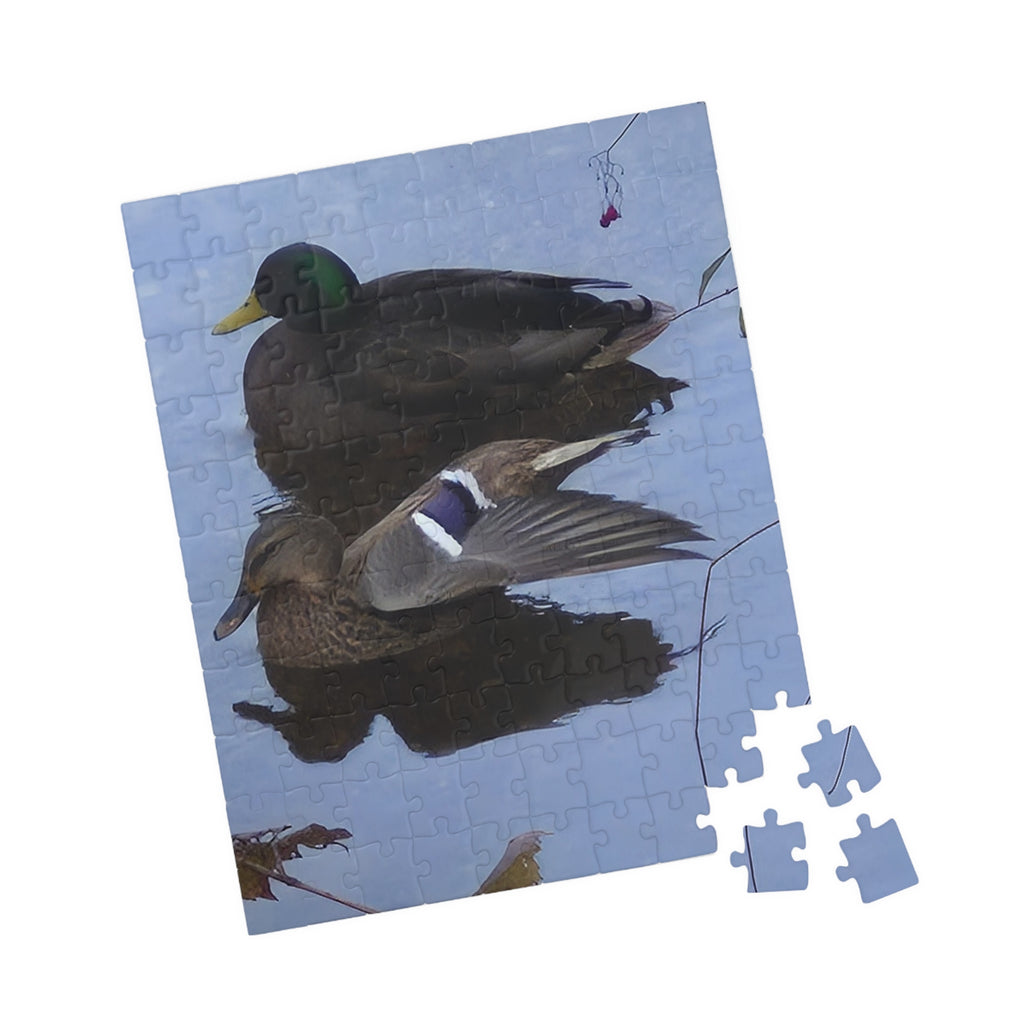 Nature-Inspired Puzzle: Tranquil Duck Duo (110, 252, 520, 1014-piece)