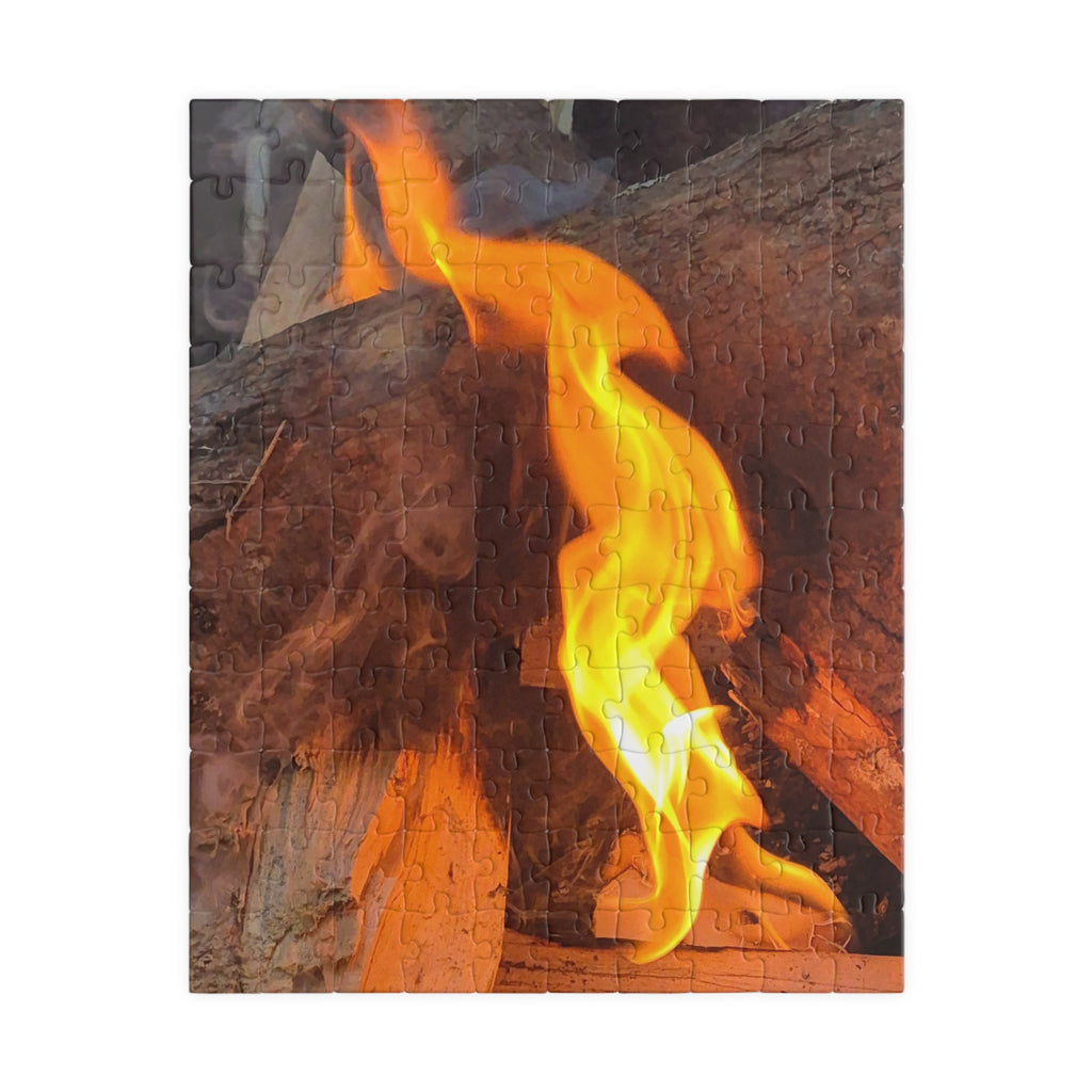 Fire-Themed Puzzle - 110/252/520/1014 Pieces - Perfect for Family Game Night
