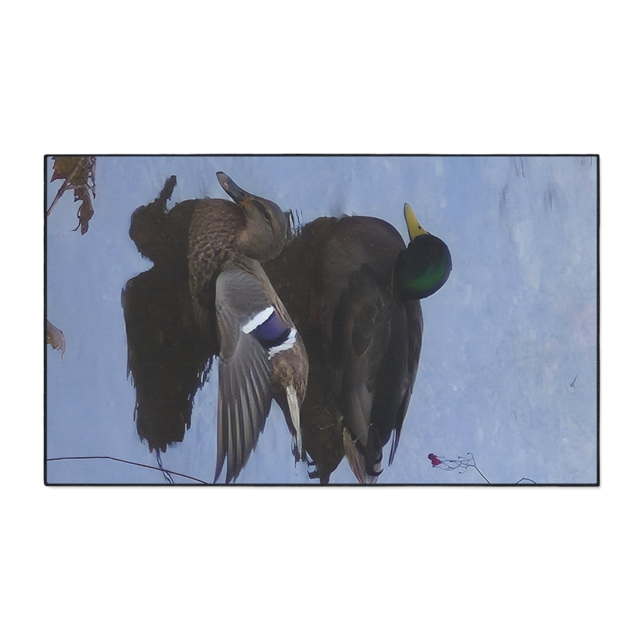 Duck Pond Heavy-Duty Floor Mat — Waterproof Entry Rug with Mallard Photo