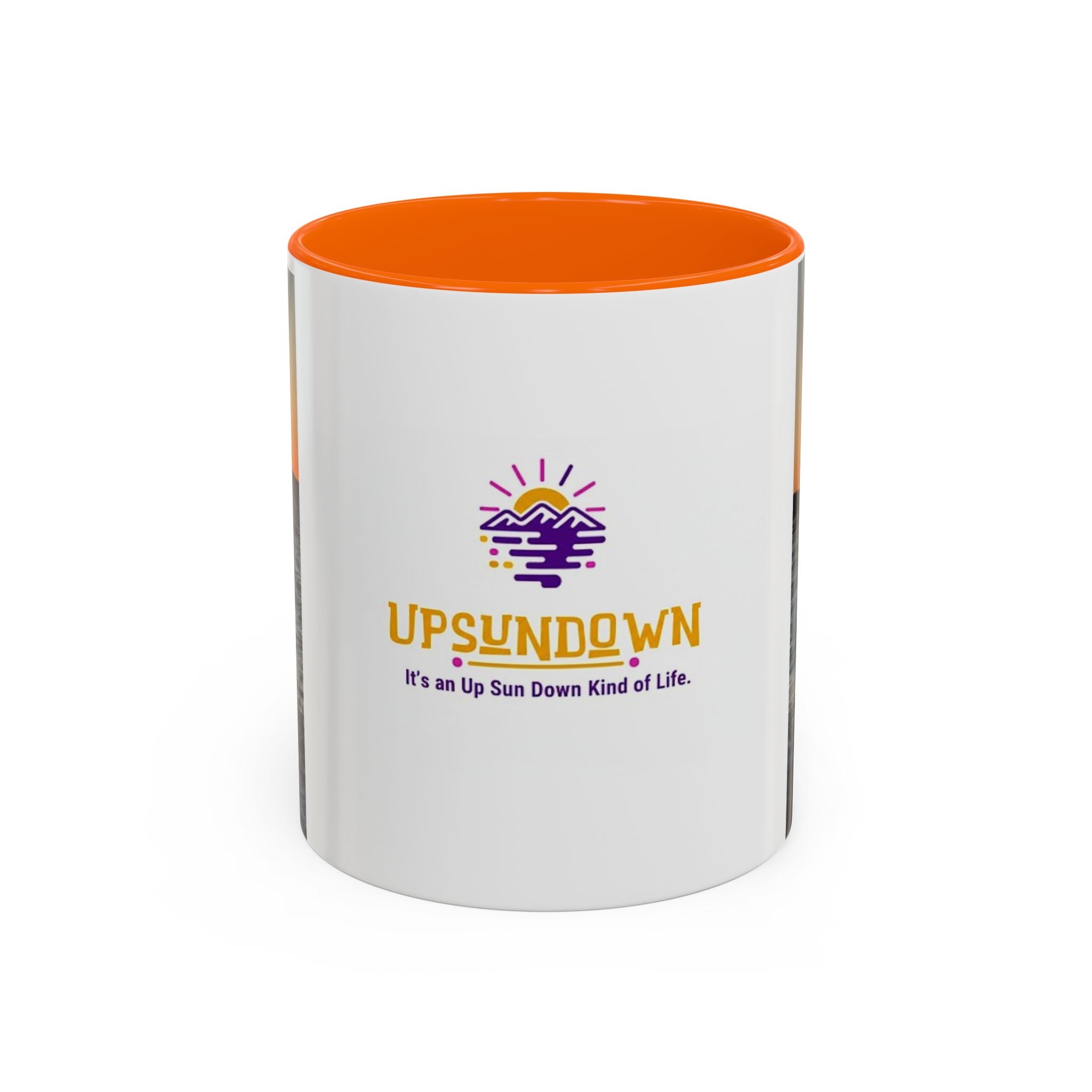 Sunset Vibes Coffee Mug – 11oz & 15oz with Inspirational 'Upsundown' Design
