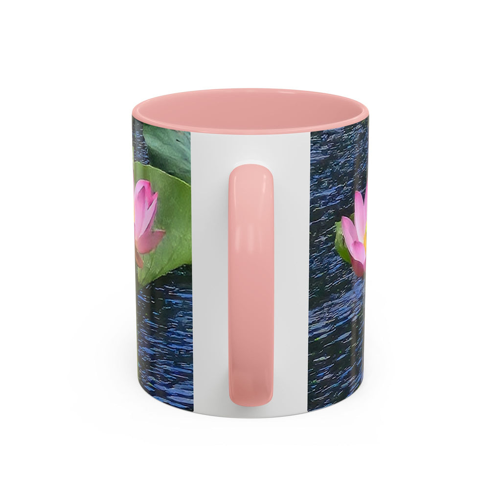 Lotus Water Garden Accent Coffee Mug — Upsundown Logo