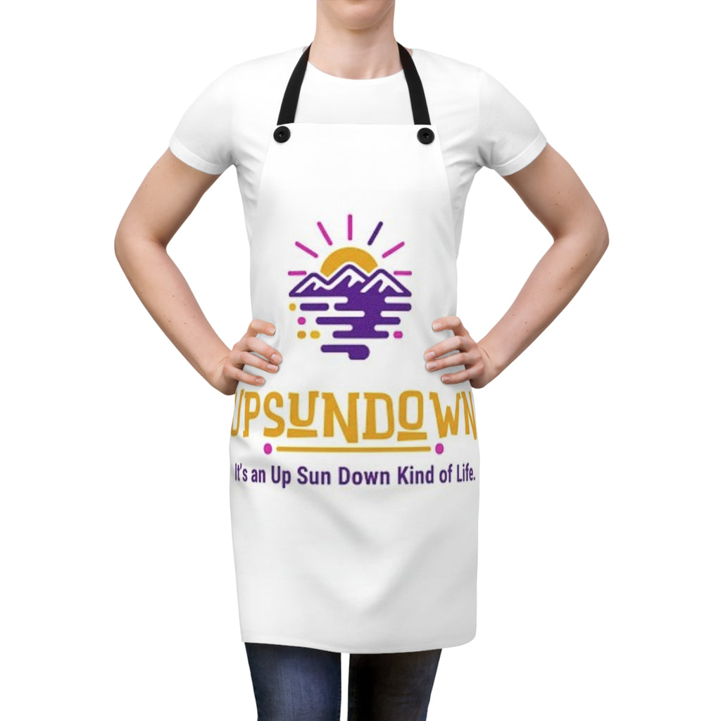 Colorful Sunset AOP Apron - "It's an Up Sun Down Kind of Life"