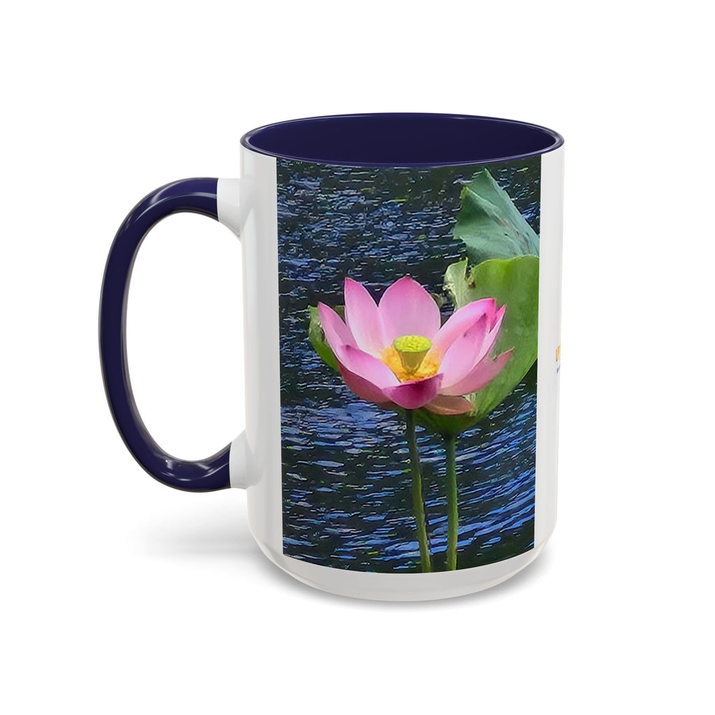 Lotus Water Garden Accent Coffee Mug — Upsundown Logo