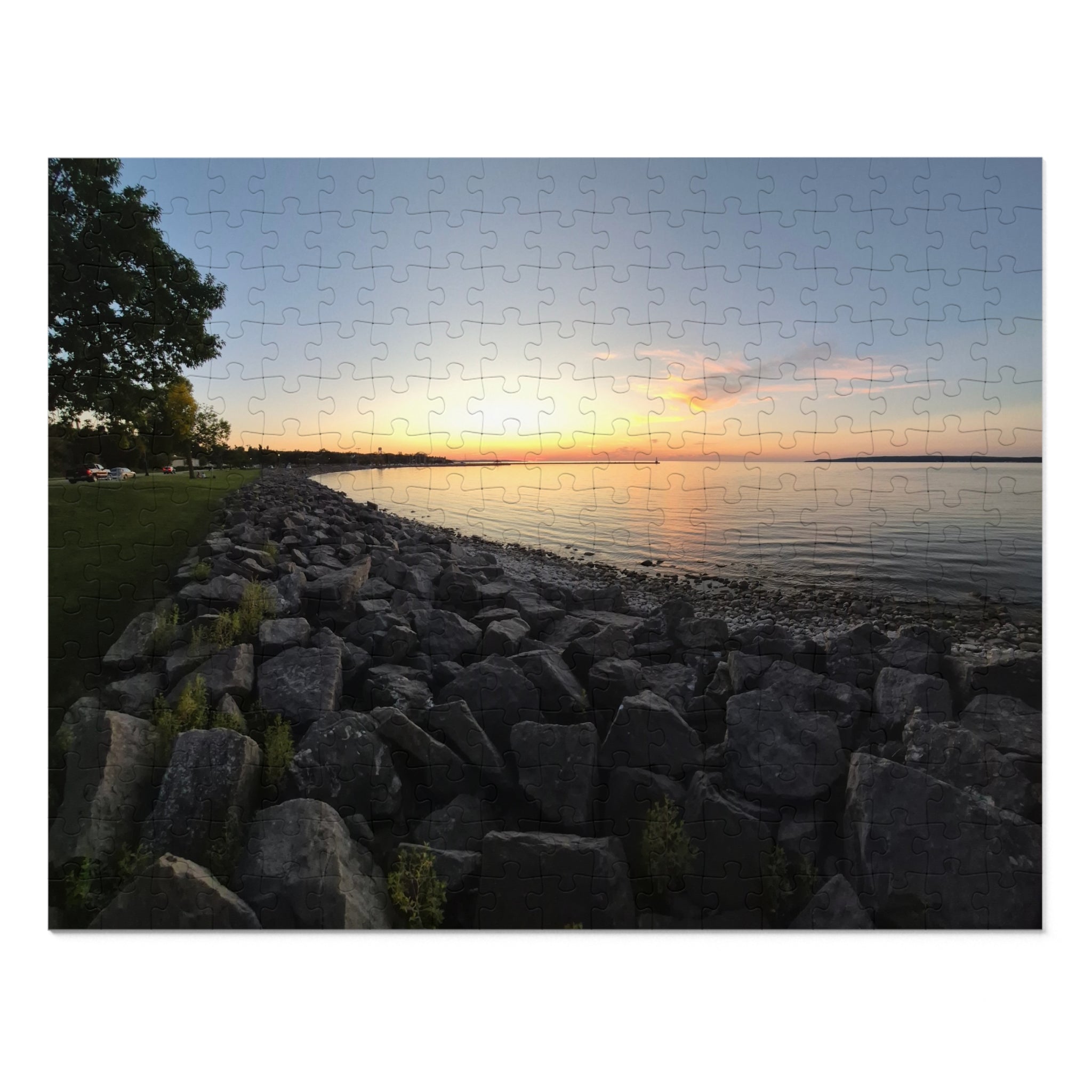 Scenic Sunset Jigsaw Puzzle with Tin – 500 Pieces
