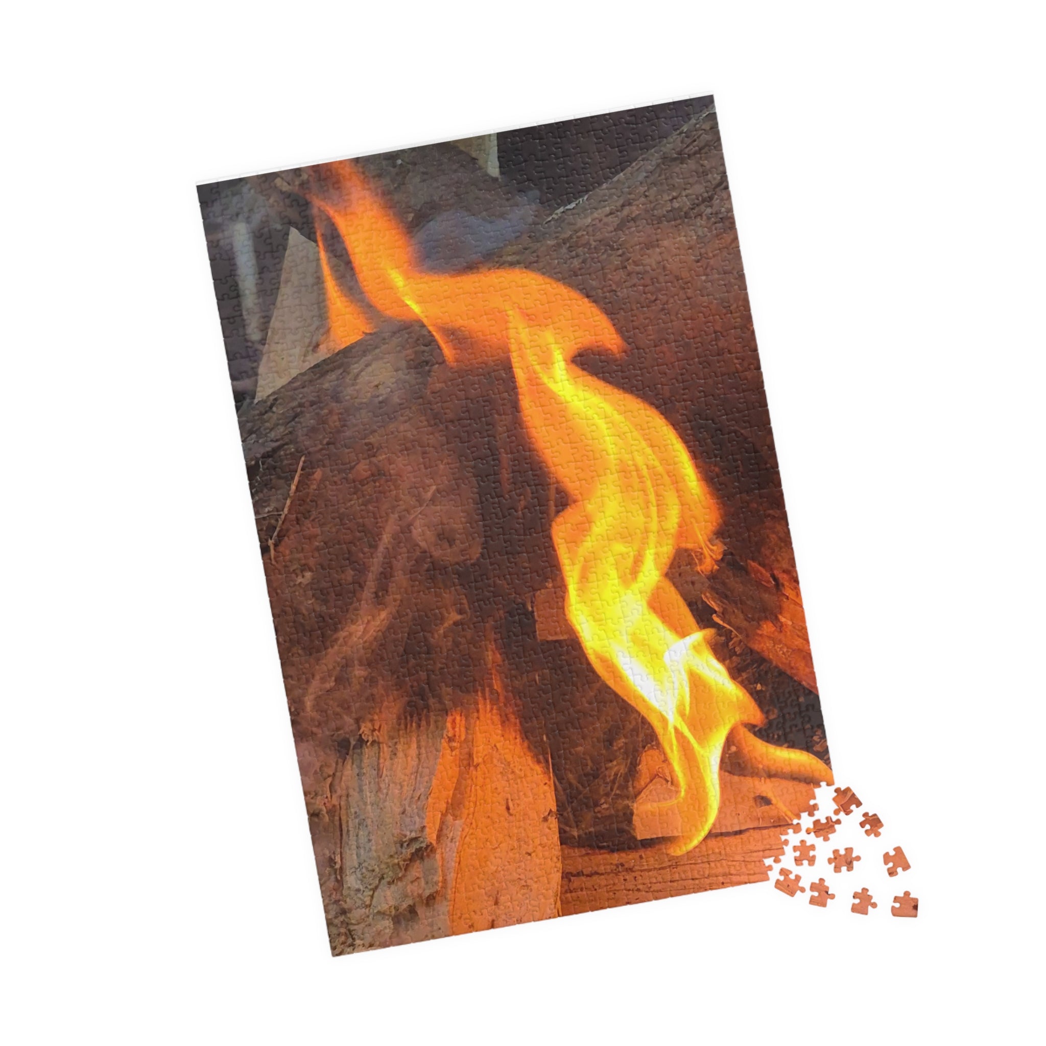 Fire-Themed Puzzle - 110/252/520/1014 Pieces - Perfect for Family Game Night
