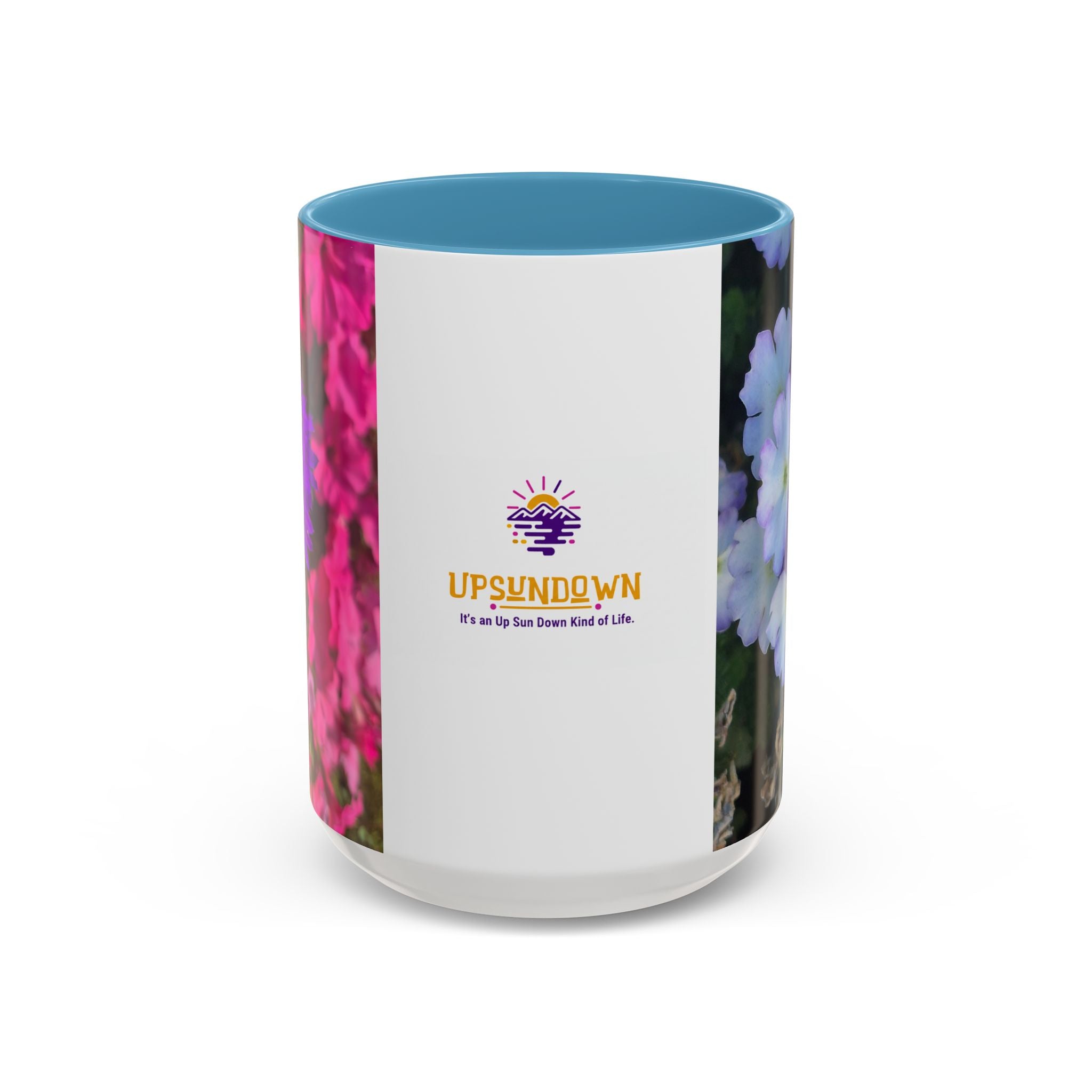 Floral Accent Coffee Mug — Upsundown Logo 11/15oz