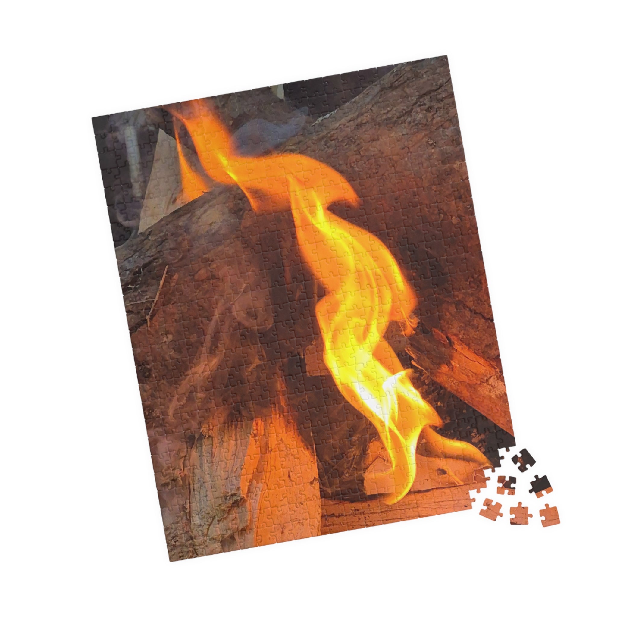 Fire-Themed Puzzle - 110/252/520/1014 Pieces - Perfect for Family Game Night
