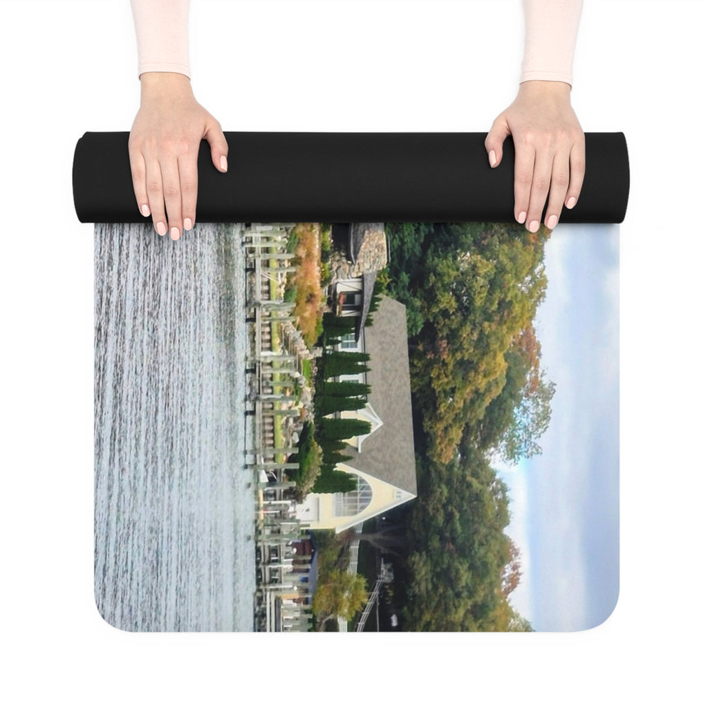 Scenic Rubber Yoga Mat - Non-Slip Exercise Mat for Home and Studio