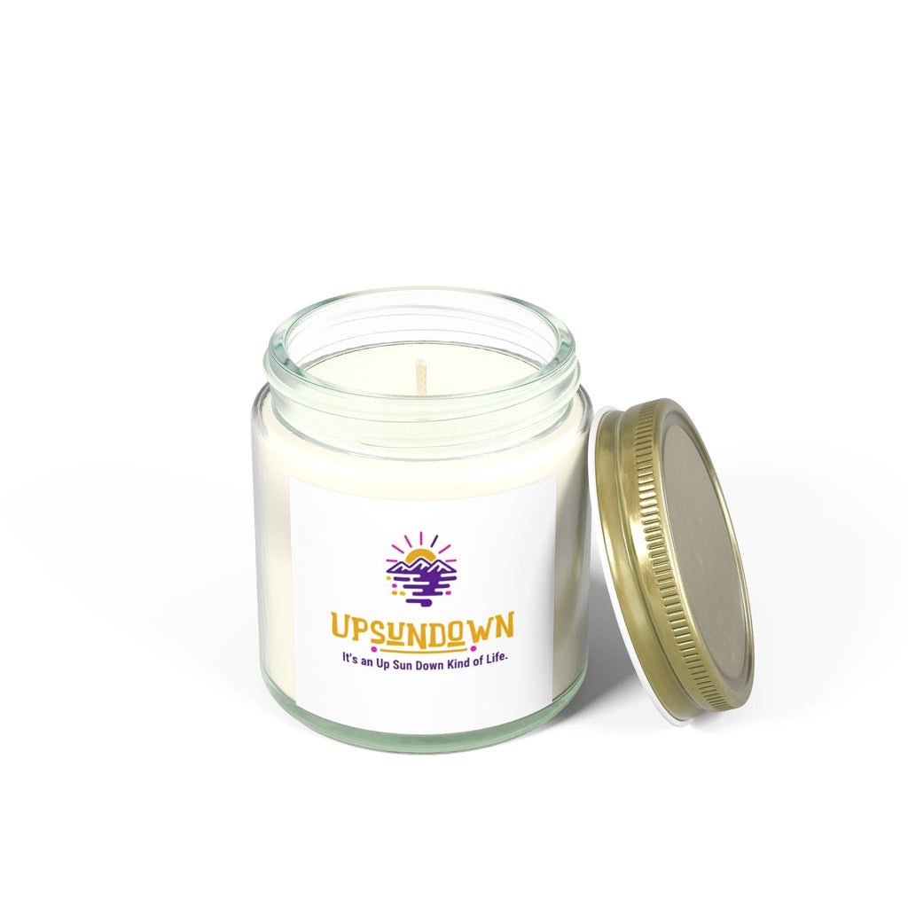 Coconut Apricot Scented Candle – "Upsundown" Relaxation Jar