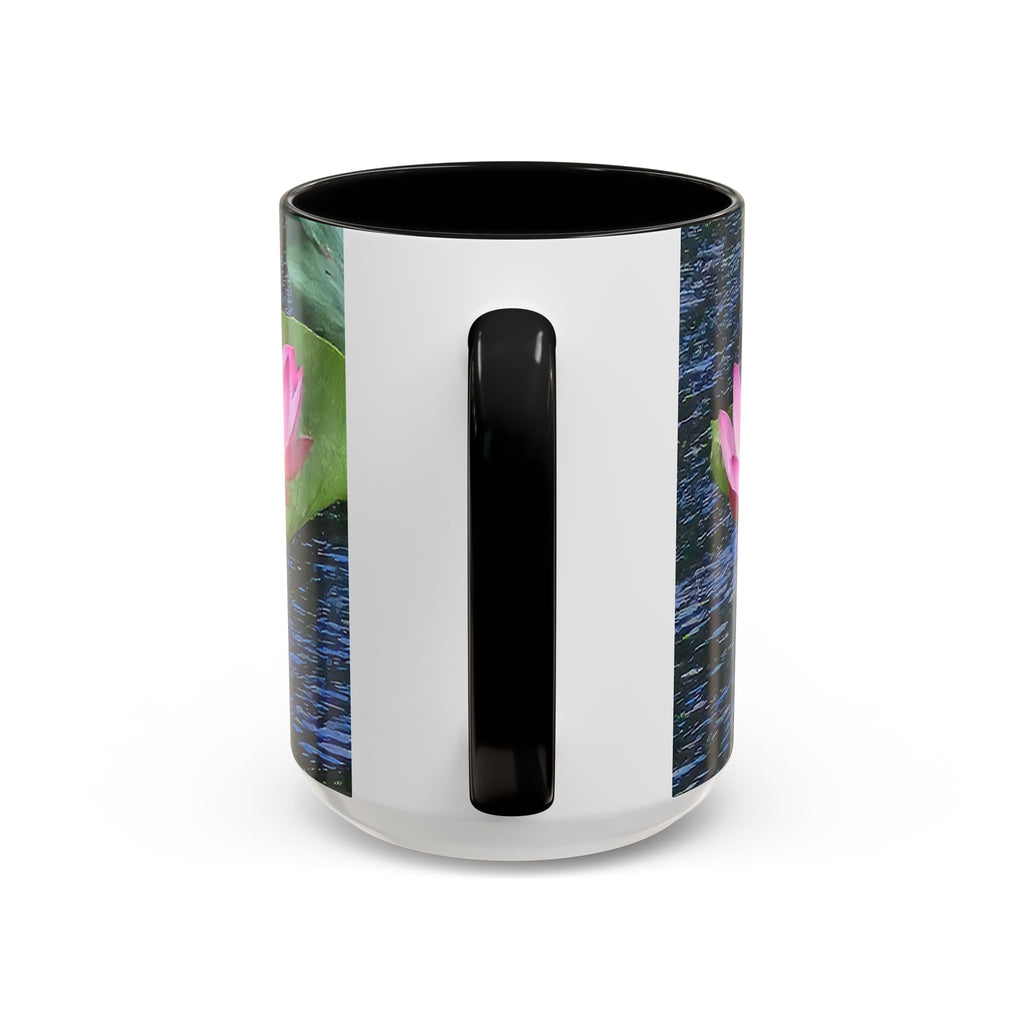 Lotus Water Garden Accent Coffee Mug — Upsundown Logo