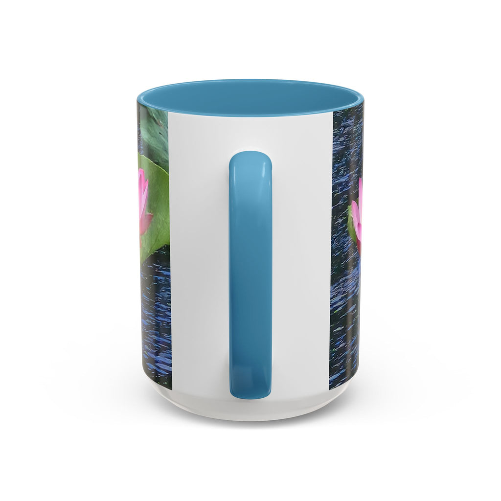 Lotus Water Garden Accent Coffee Mug — Upsundown Logo