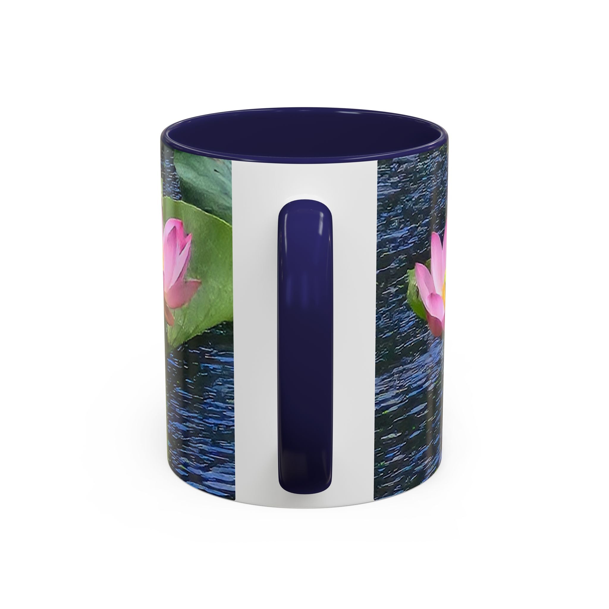 Lotus Water Garden Accent Coffee Mug — Upsundown Logo