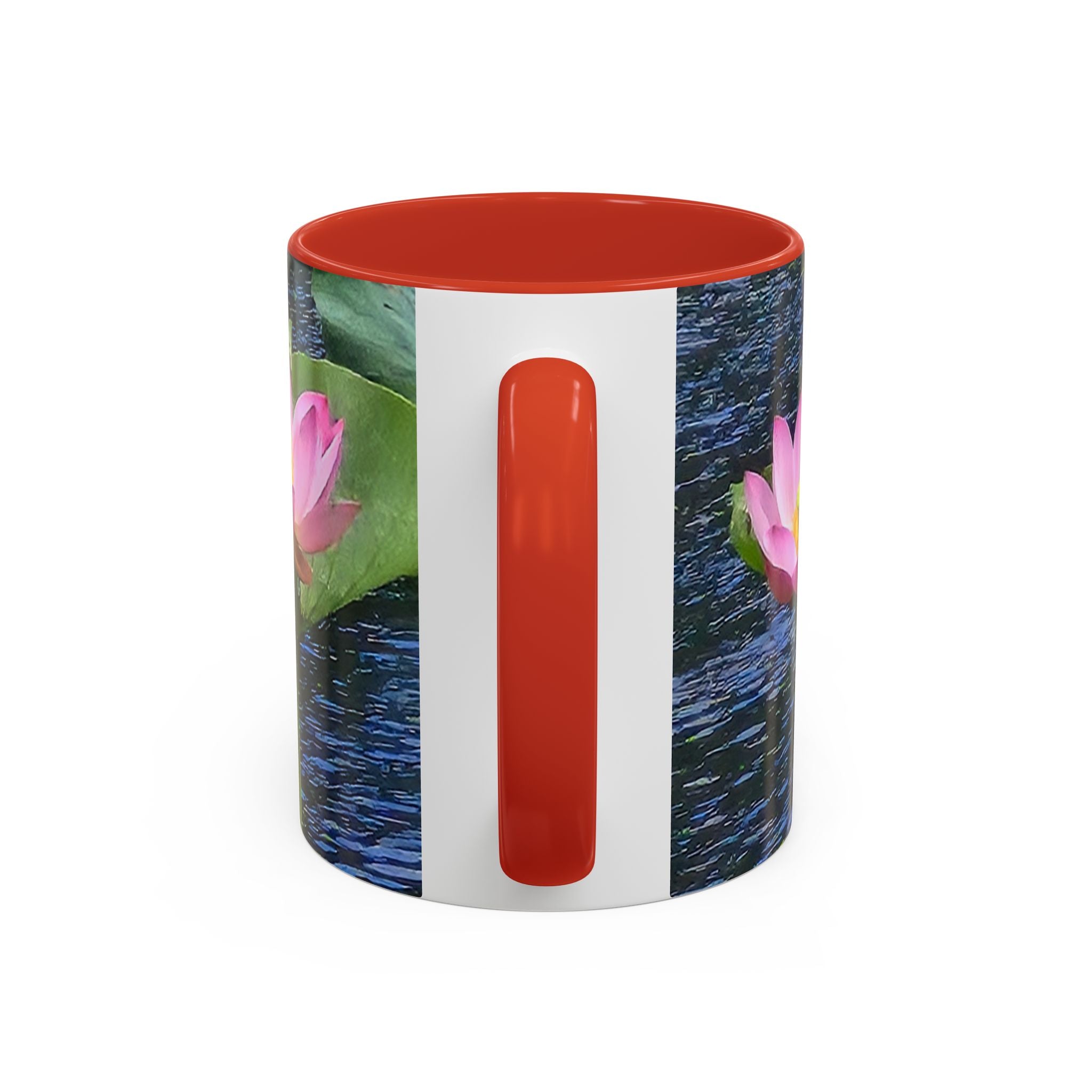 Lotus Water Garden Accent Coffee Mug — Upsundown Logo