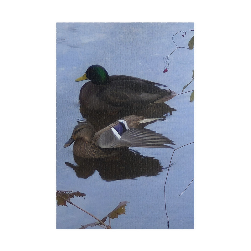 Nature-Inspired Puzzle: Tranquil Duck Duo (110, 252, 520, 1014-piece)