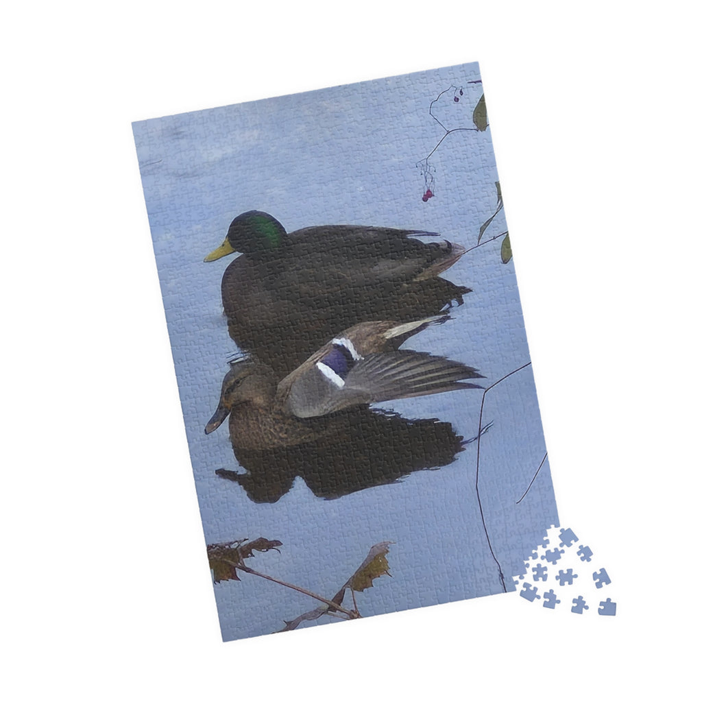 Nature-Inspired Puzzle: Tranquil Duck Duo (110, 252, 520, 1014-piece)