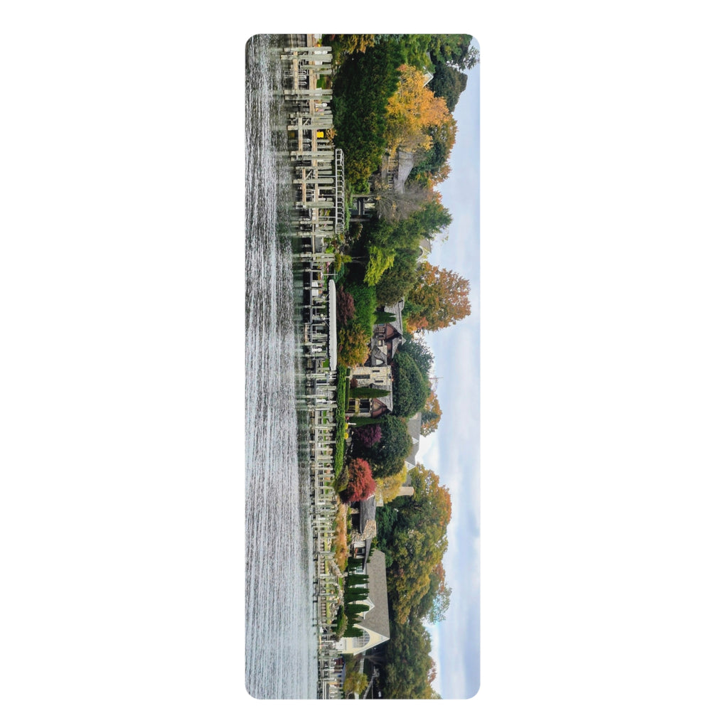 Scenic Rubber Yoga Mat - Non-Slip Exercise Mat for Home and Studio