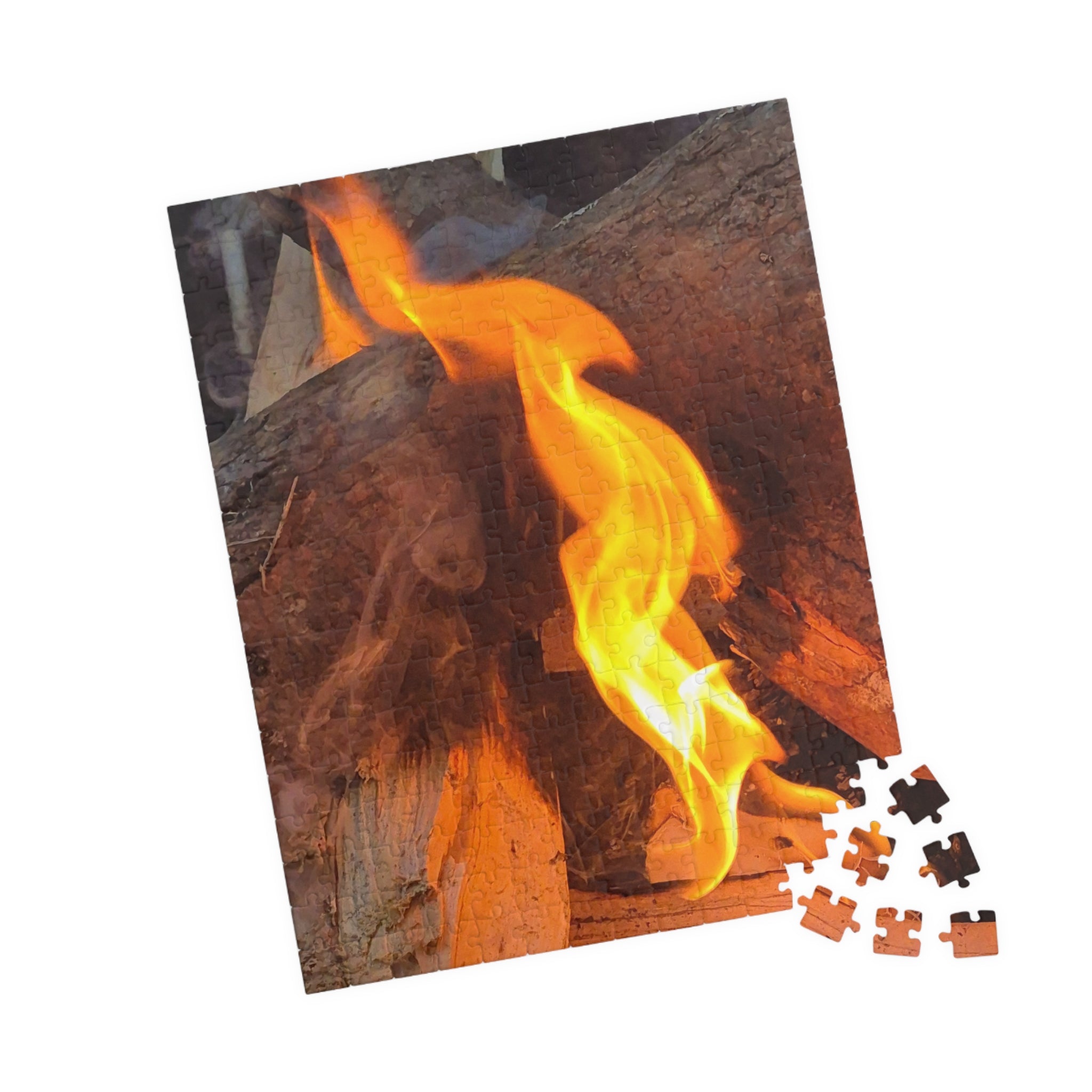 Fire-Themed Puzzle - 110/252/520/1014 Pieces - Perfect for Family Game Night