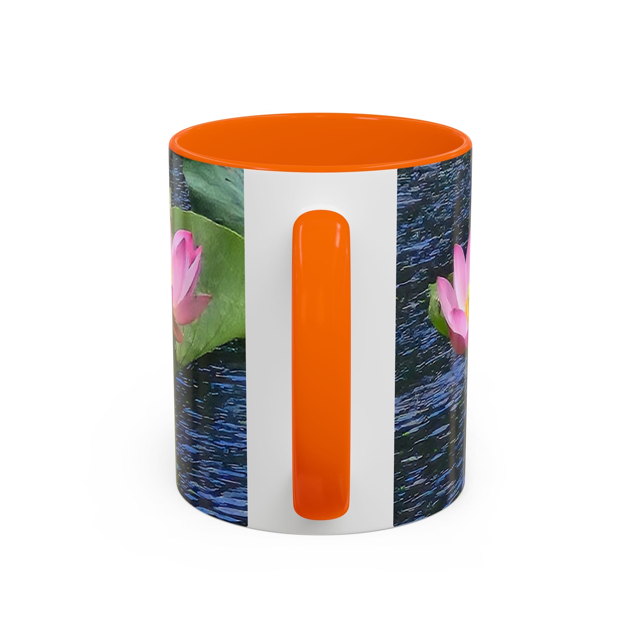 Lotus Water Garden Accent Coffee Mug — Upsundown Logo