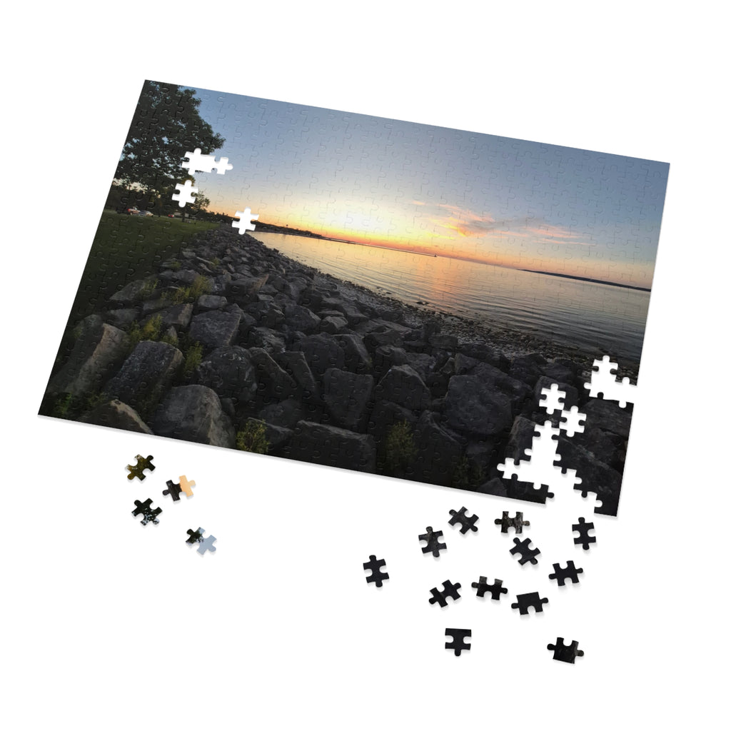 Scenic Sunset Jigsaw Puzzle with Tin – 500 Pieces