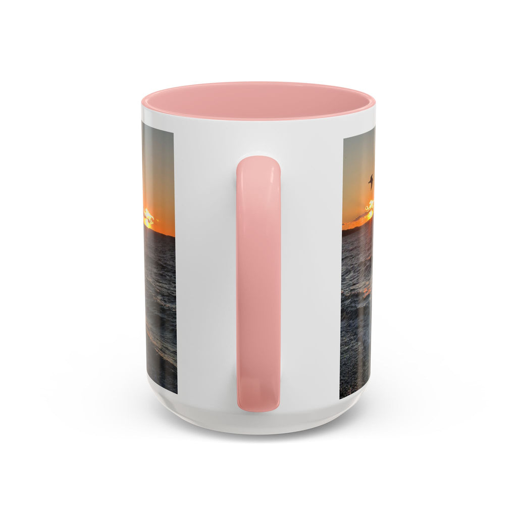 Sunset Vibes Coffee Mug – 11oz & 15oz with Inspirational 'Upsundown' Design