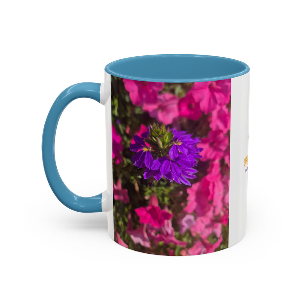 Floral Accent Coffee Mug — Upsundown Logo 11/15oz