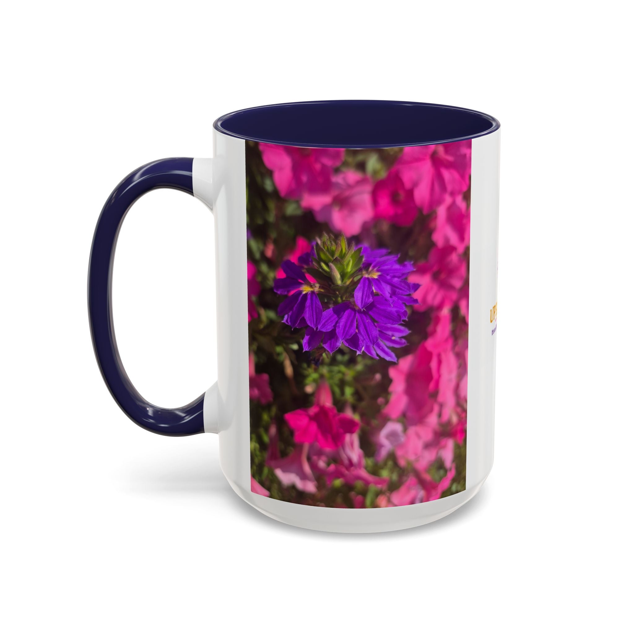 Floral Accent Coffee Mug — Upsundown Logo 11/15oz