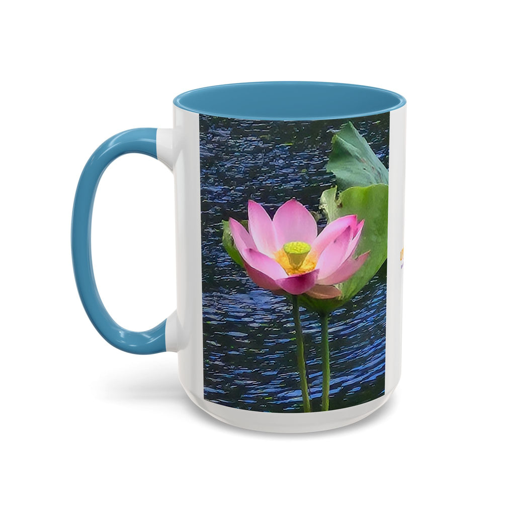 Lotus Water Garden Accent Coffee Mug — Upsundown Logo
