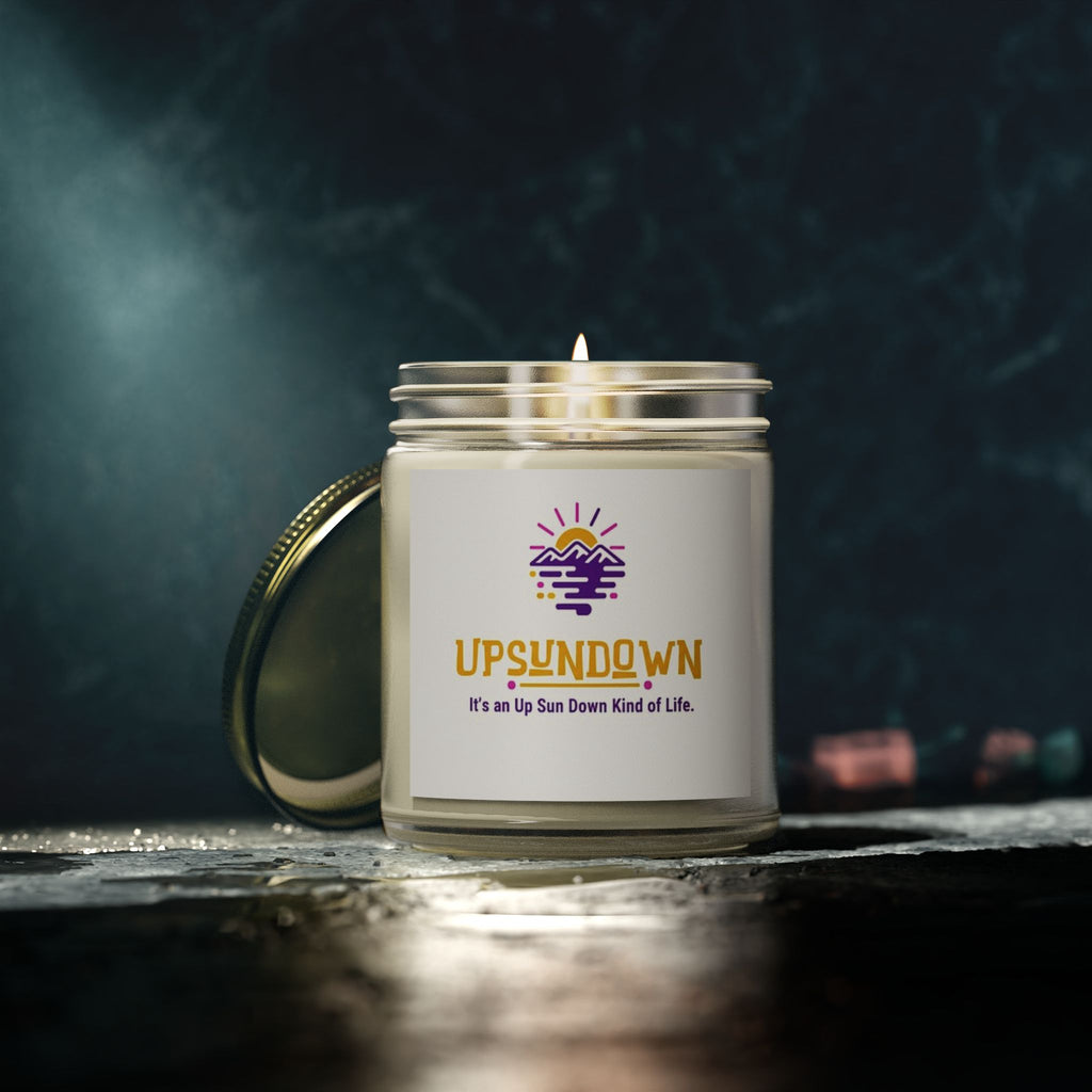 Coconut Apricot Scented Candle – "Upsundown" Relaxation Jar