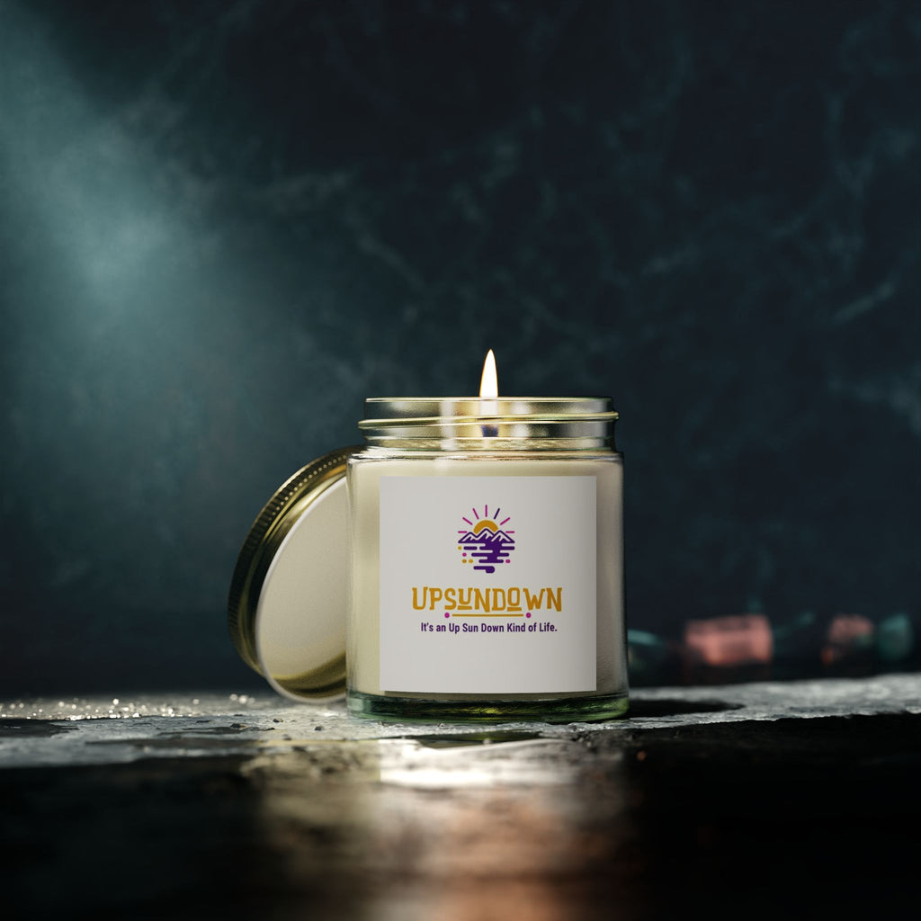 Coconut Apricot Scented Candle – "Upsundown" Relaxation Jar
