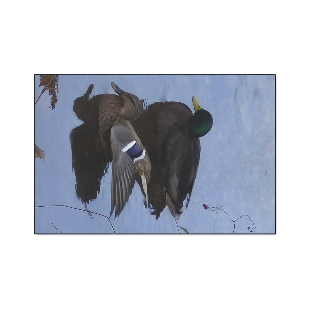 Duck Pond Heavy-Duty Floor Mat — Waterproof Entry Rug with Mallard Photo