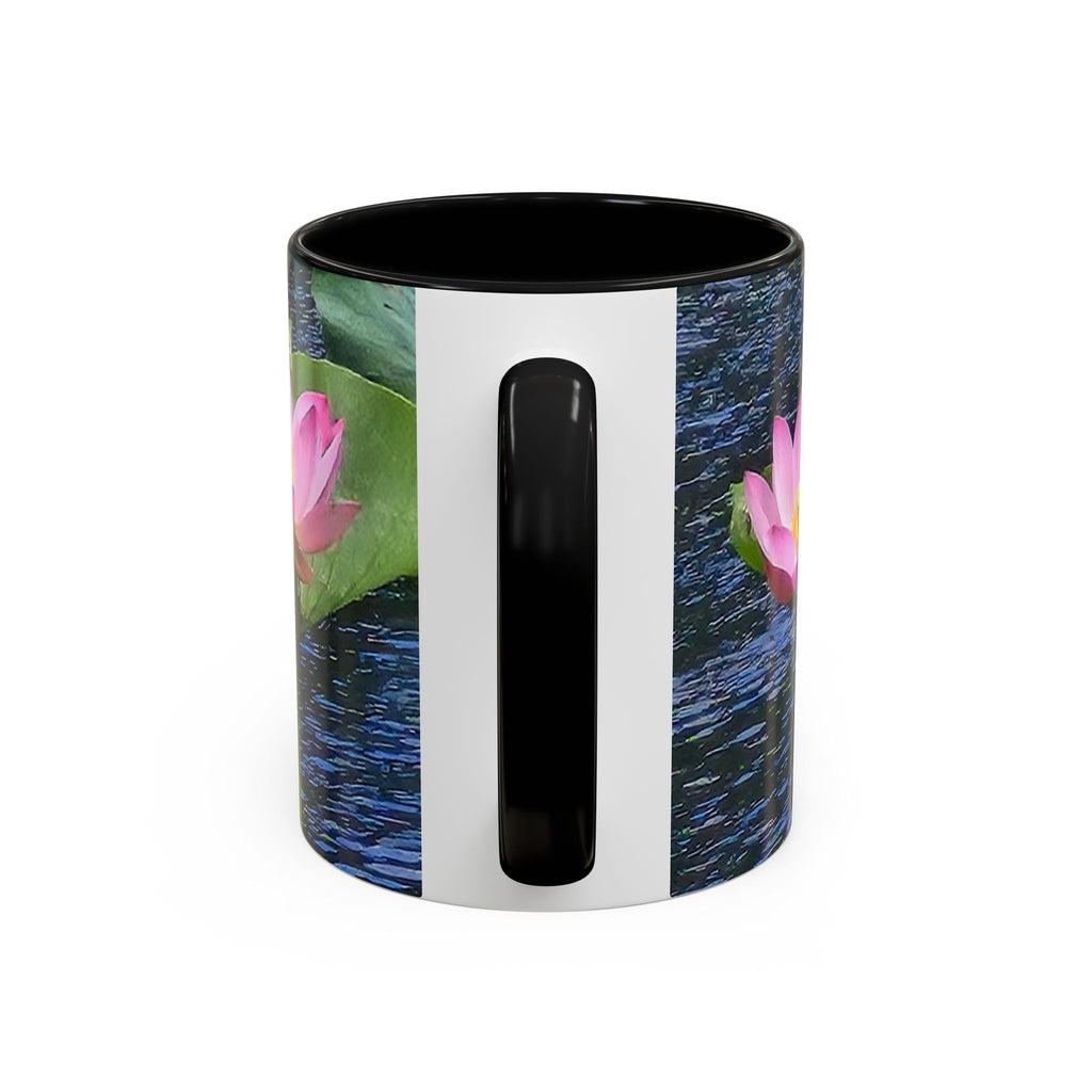 Lotus Water Garden Accent Coffee Mug — Upsundown Logo