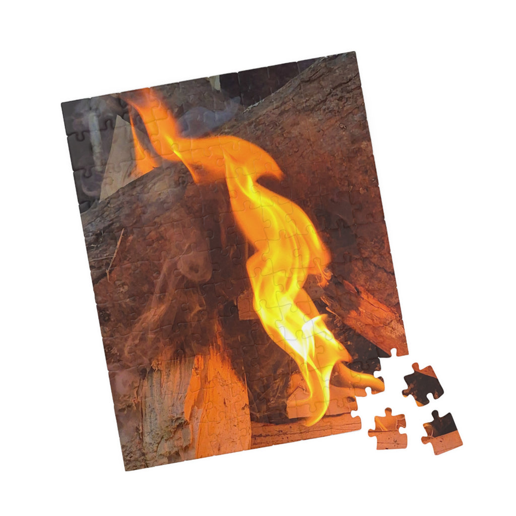 Fire-Themed Puzzle - 110/252/520/1014 Pieces - Perfect for Family Game Night