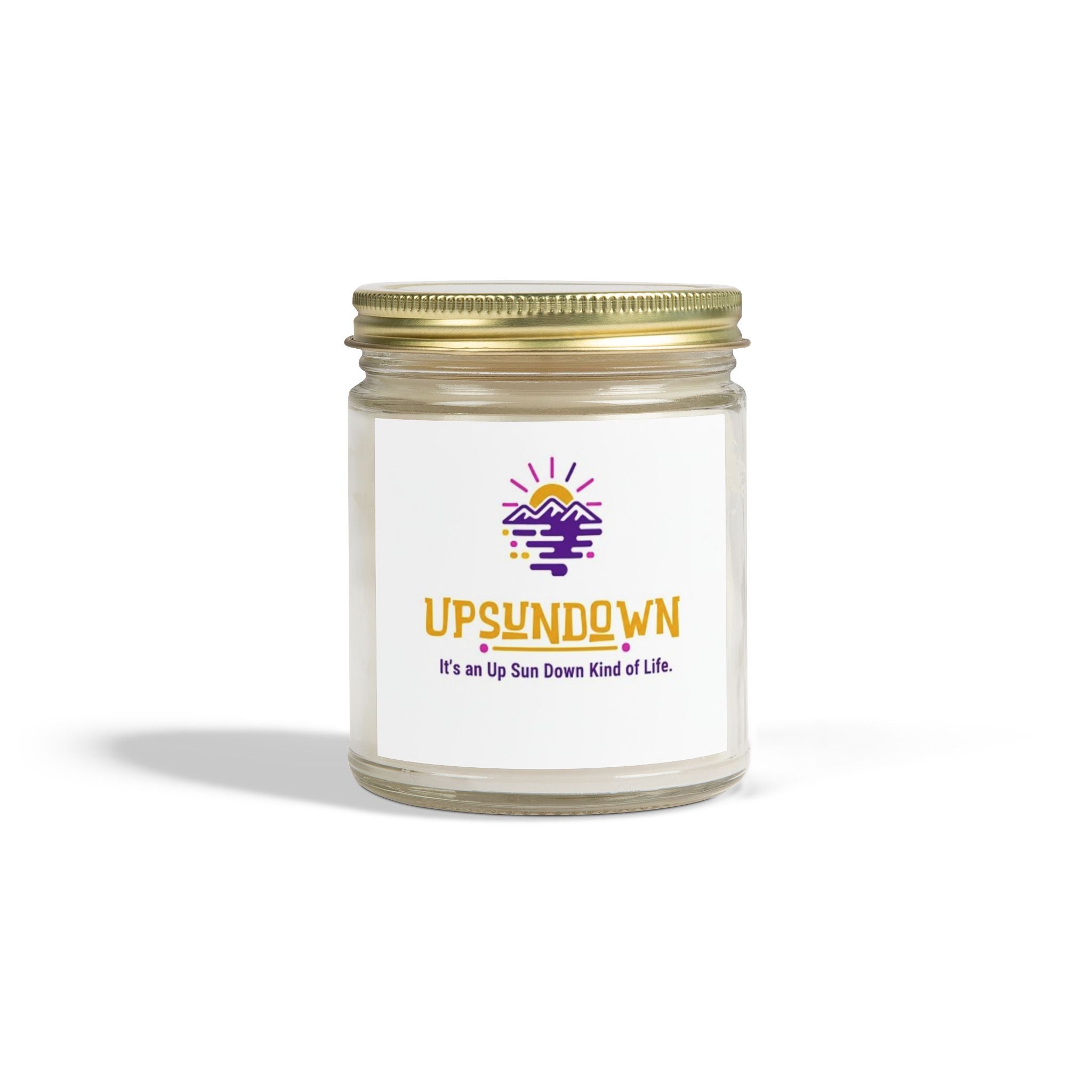 Coconut Apricot Scented Candle – "Upsundown" Relaxation Jar