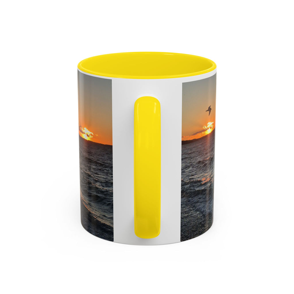 Sunset Vibes Coffee Mug – 11oz & 15oz with Inspirational 'Upsundown' Design