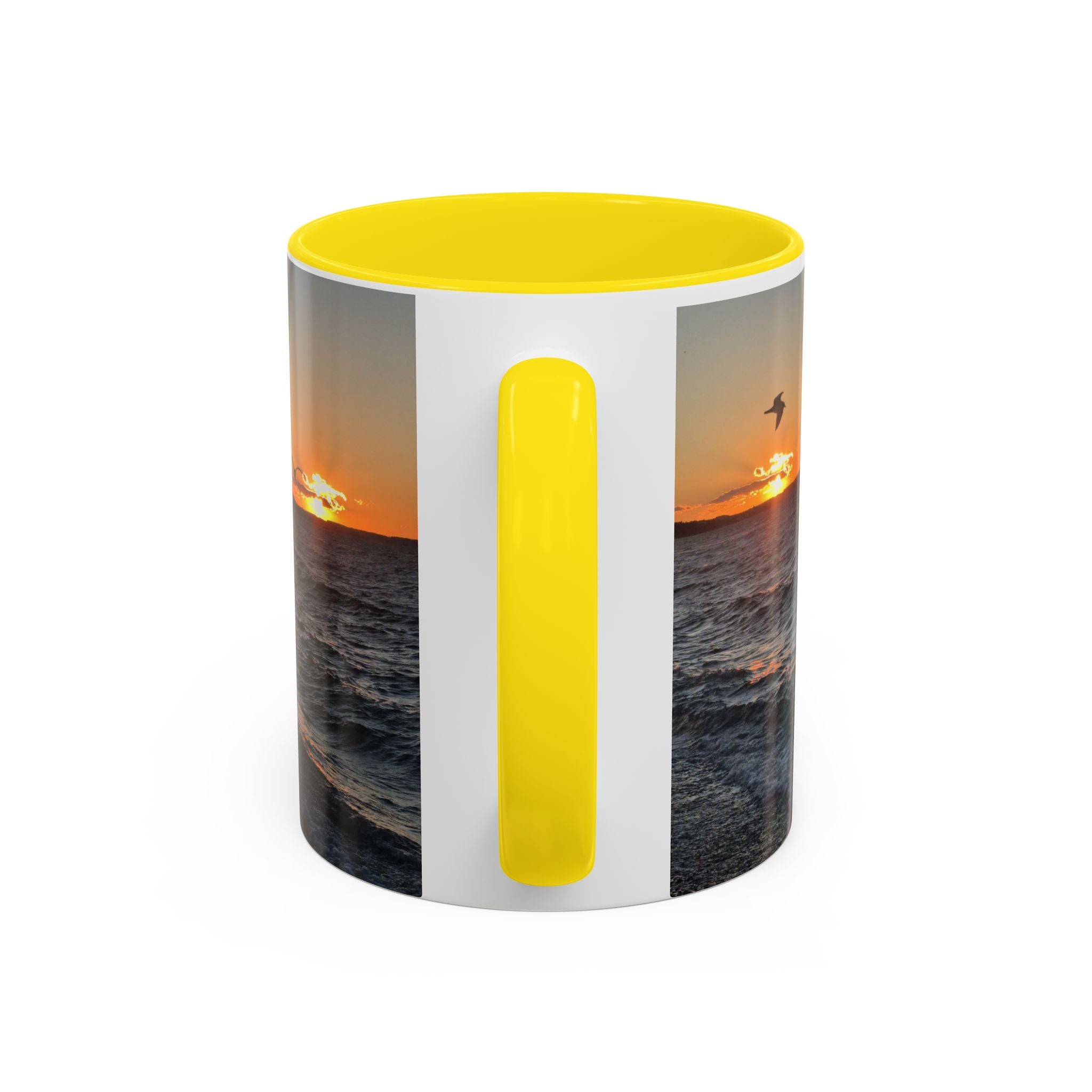 Sunset Vibes Coffee Mug – 11oz & 15oz with Inspirational 'Upsundown' Design