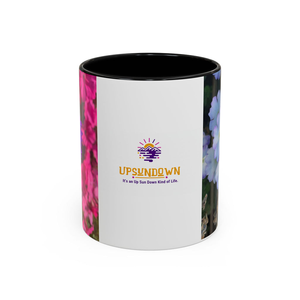 Floral Accent Coffee Mug — Upsundown Logo 11/15oz